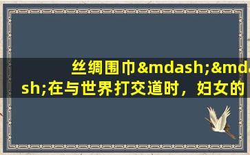 丝绸围巾——在与世界打交道时，妇女的种植和智慧！ （8）